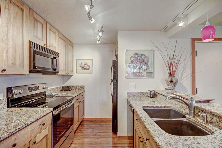 Private kitchen 4, 2019 Lodgepole 2 Bedroom Condo by RedAwning, Summit