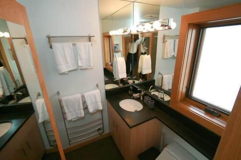 Bathroom sink, Condo 100 Yards to Gondola One by RedAwning, Eagle
