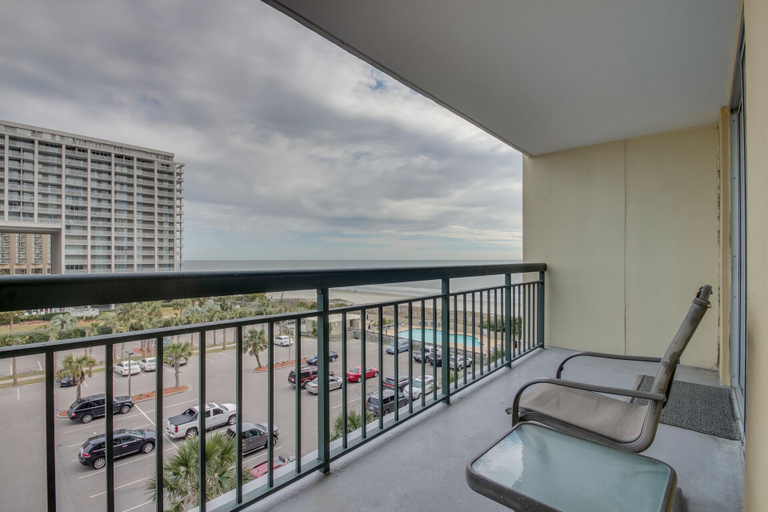 Balcony, South Hampton 503 2br 2ba Oceanview 2 Bedroom Condo by RedAwning, Horry
