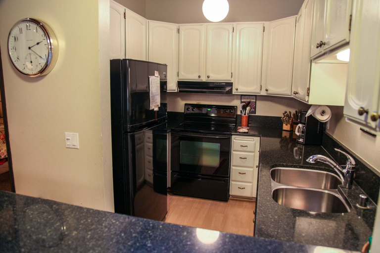 Private kitchen 5, Chateau de Montagne 3 Spacious Condo With Great Complex Amenities On the Shuttle Route by RedAwning, Mono