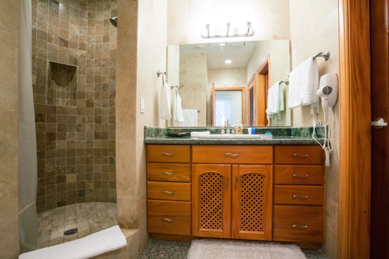 Bathroom, Lawson Rock - Angelfish 100, Roatán