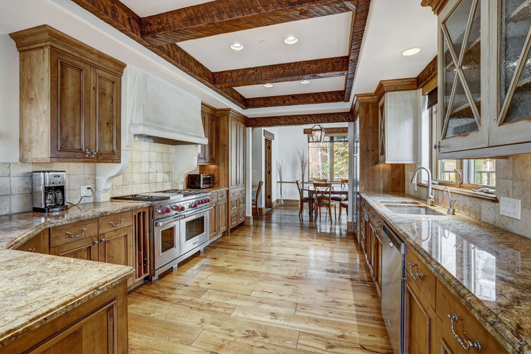 Private kitchen 2, Refined 5 BR Private Home with Private Hot Tub by RedAwning, Eagle