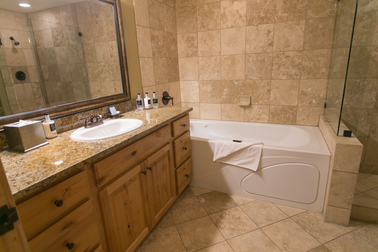 Bathroom 4, Massive Condo with Views and Rustic Furnishings by RedAwning, Summit