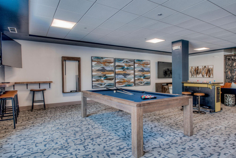 Game room, Ski-in/ski-out Studio W/snowy Alpine Views - Walk To Main St Studio Bedroom Condo by RedAwning, Summit