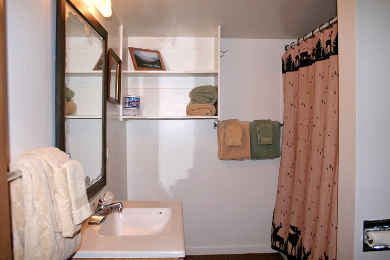 Bathroom, Lazy R Cottages: 2 2 Bedroom Cabin, Larimer