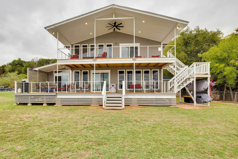 Exterior & Views 1, Waterfront House w/ Decks, Dock + Boat Slip!, Hood