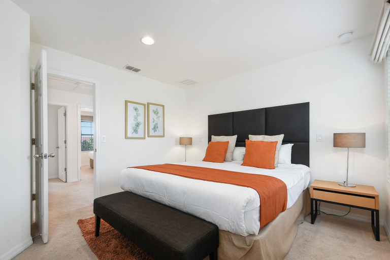 Bedroom 2, Amazing Three Bedrooms w Spa Jacuzzi Close Disney Encantada 3012, Osceola