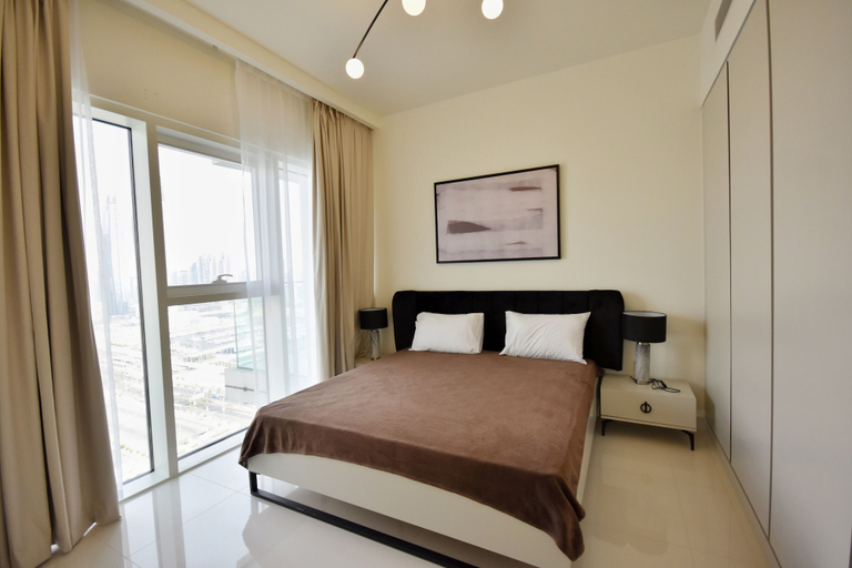 Bedroom 2, 2BRwith Panoramic Sea View in Beachfront, Dubai