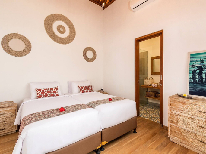Bedroom 3, Villa Umara Seminyak Sun, Sand & Style: 5-min Walk to Beach!, Badung