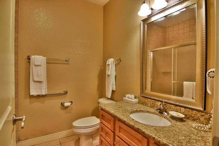 Bathroom, Unit 411b 1bd/ 1ba Efficiency Condo 1 Bedroom Condo by RedAwning, Barron