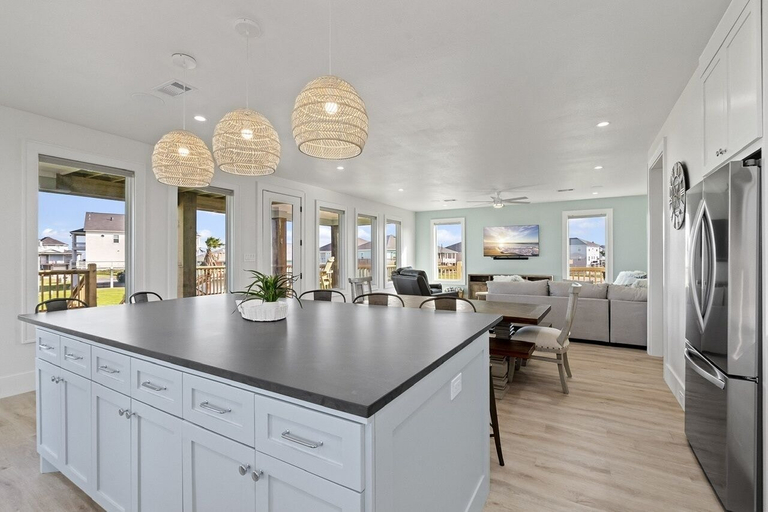 Private kitchen 2, The Big Shore 4 Bedroom Home by RedAwning, Galveston