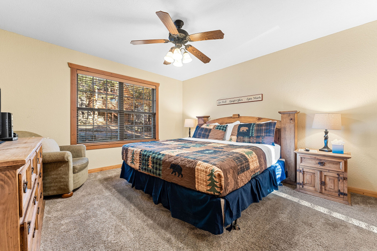 Bedroom 2, River's Creek 4 Bedroom Cabin by RedAwning, Stone
