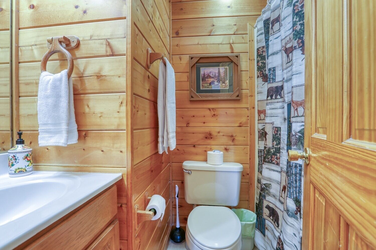 Bathroom 3, An Amazing View - 4 Bedrooms, 3.5 Baths, Sleeps 10 Cabin by RedAwning, Sevier