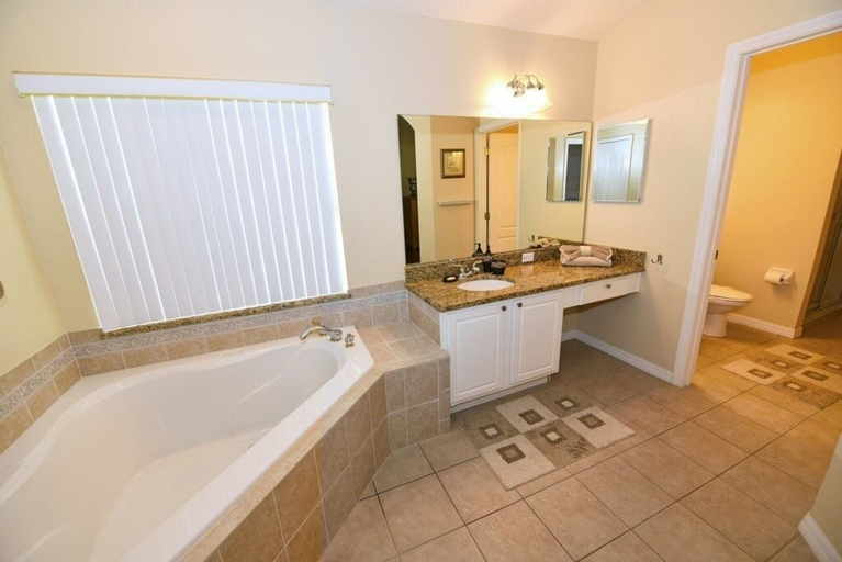 Bathroom, Lakeside 4-bed Pool Home At Villa Sol 4 Bedroom Home by Redawning, Osceola