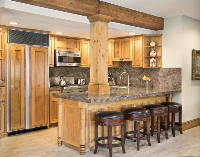 Private kitchen 2, Luxury One Bedroom 1 Apartment Hotel by RedAwning, Summit