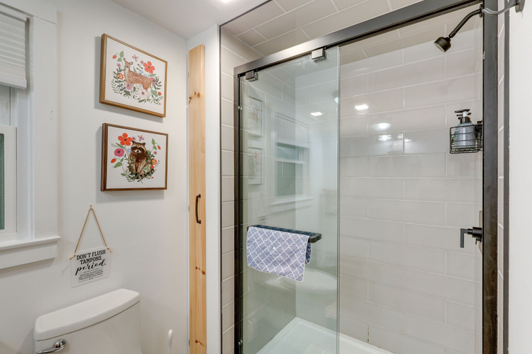 Bathroom 4, Waterfront Newbury Retreat w/ Grill & Dock!, Merrimack