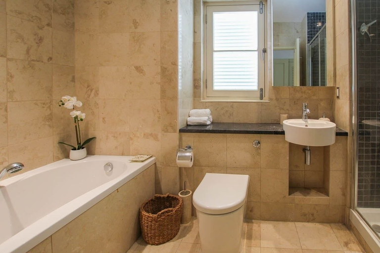 Bathroom 4, Beachfront luxury modern 2-bed apt with pool by BSL Rentals