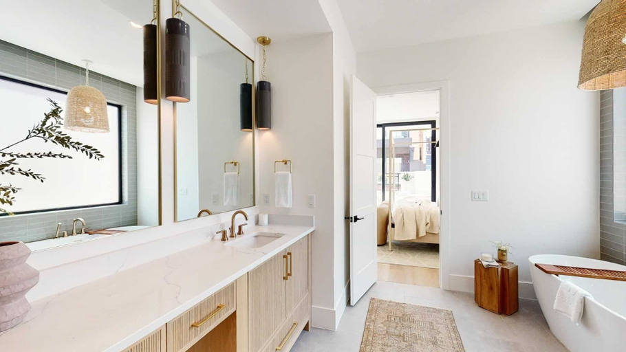 Bathroom 4, Golden Hour by RedAwning, Washington