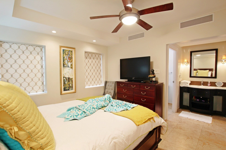 Bedroom 3, Stunning Beachfront 2-Bed Condo with Pool - Ocean One 204 by BSL Rentals