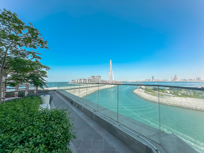 View from property, Breathtaking 3BR with Sea & Marina, Dubai