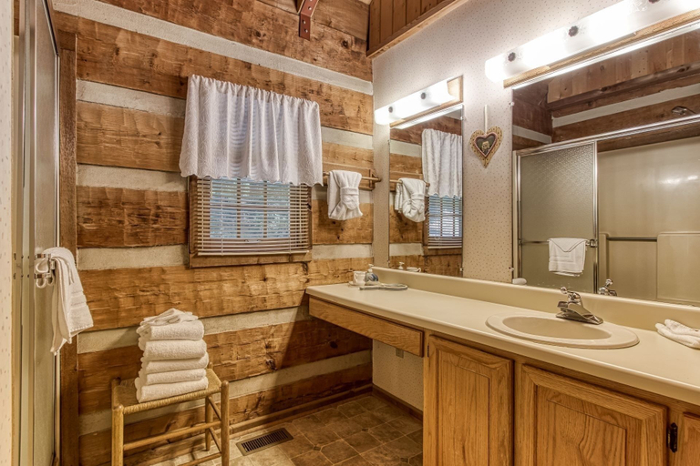 Bathroom 4, Valhalla - Private Rustic Getaway 2 Bedroom Cabin by RedAwning, Sevier