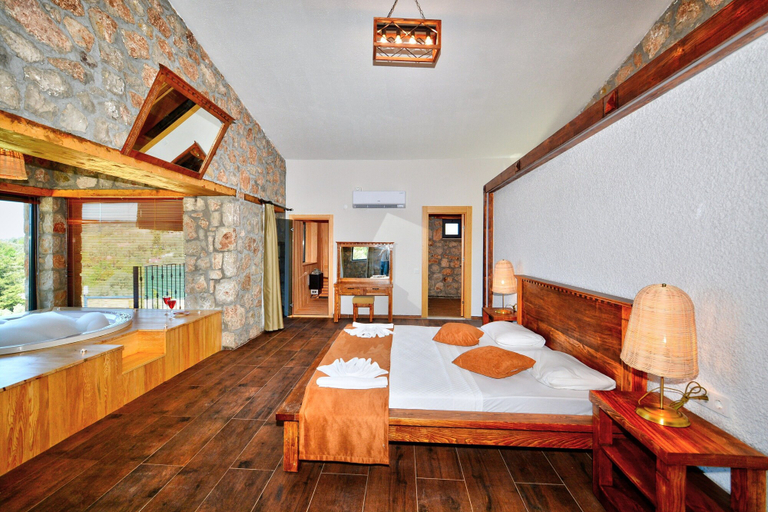 Bedroom 3, 2 Bedroom Private Villa With Infinity Pool and Sea View, Fethiye
