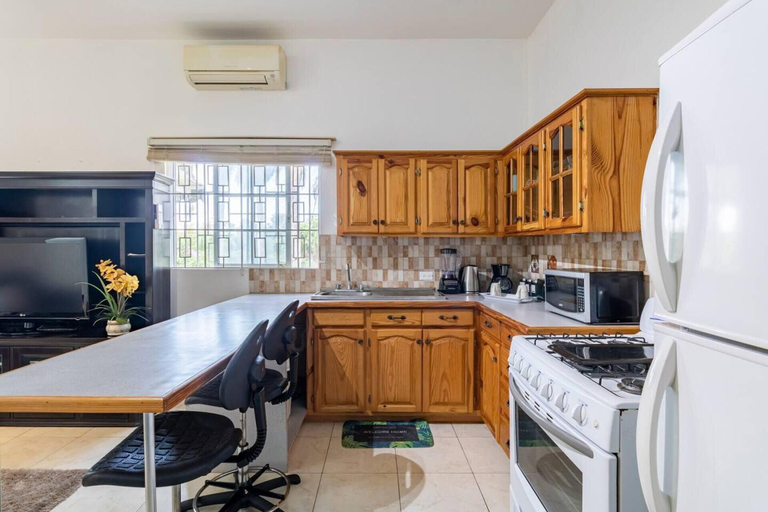 Private kitchen 3, Lovely 1-Bed in Montego Bay-Rose View Apartment