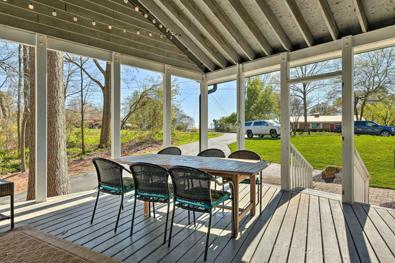 Outdoor dining, Riviera Paradise W/ Private Dock! 4 Bedroom Home by RedAwning, Catawba