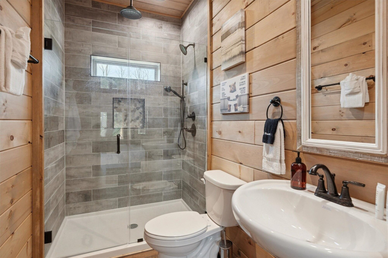 Bathroom 3, Bear View Retreat 2 Bedroom Cabin by RedAwning, Sevier