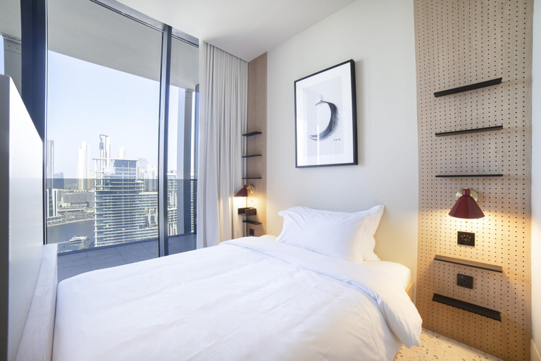 Bedroom, Executive Burj View Studio at Upside Living Business Travel Ready, Dubai
