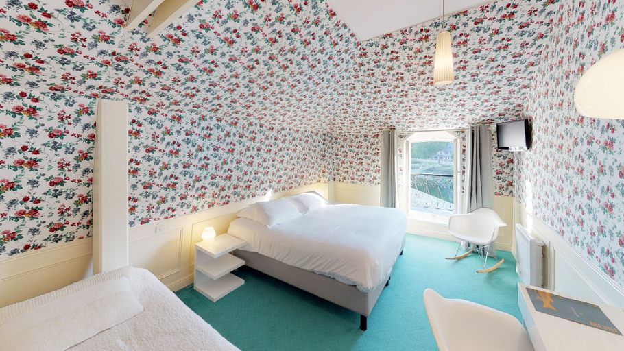 Bedroom 2, HOTEL RESTAURANT DE CHARME LES MIMOSAS, Finistère