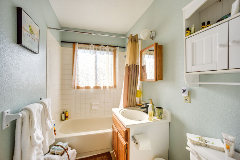 Bathroom, Cozy Mountain Cabin w/ Panoramic Mtn Views!, Teller