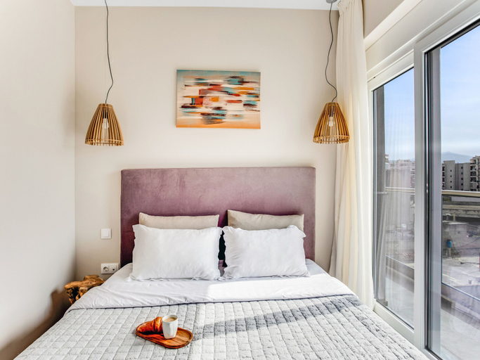 Bedroom 4, Sanders Old Port - Pleasant 1-bdr. Apt. w/ Balcony, Central Macedonia