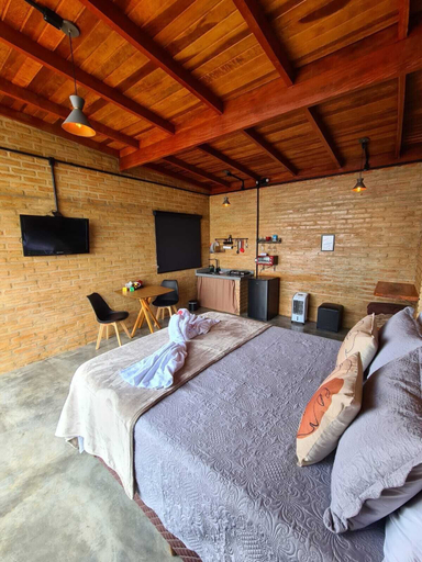 Bedroom, Chalé Sol no Horizonte, Córrego do Bom Jesus