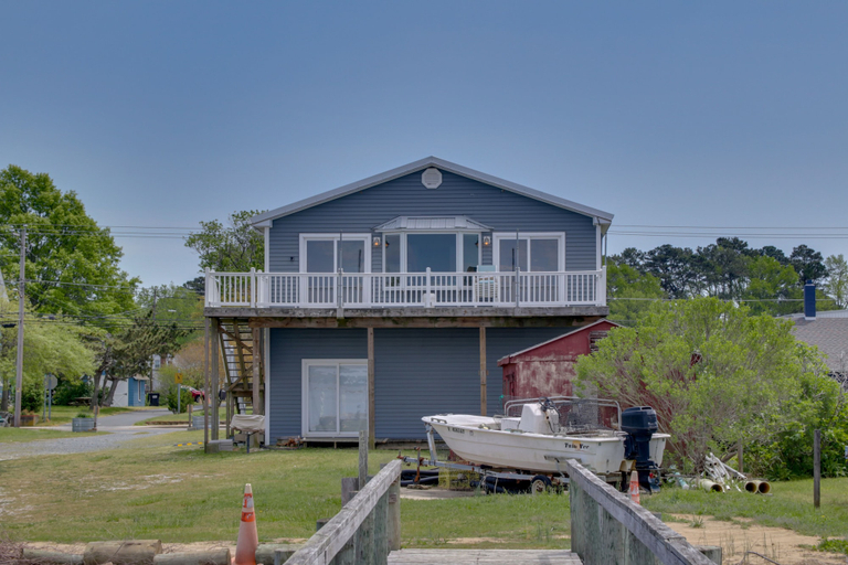 Exterior & Views 2, Bayfront Chincoteague Getaway w/ Fire Pit!, Accomack