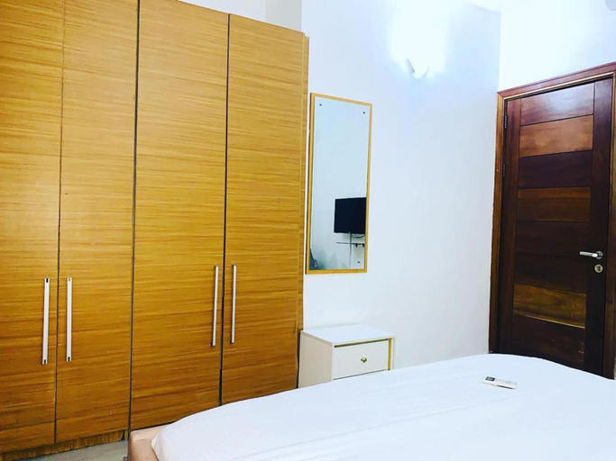 Bedroom 2, Charming 1-bed Apartment in Victoria Island, Lagos, Eti-Osa