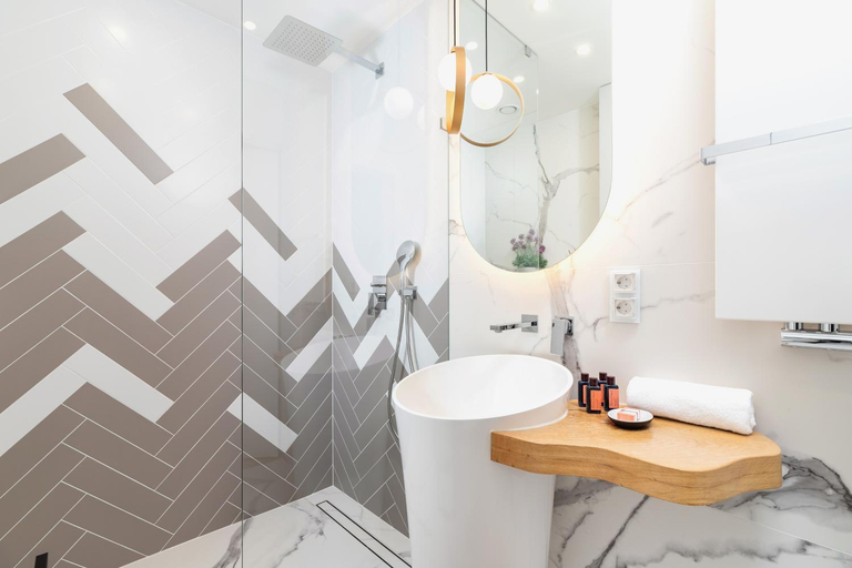 Bathroom 2, Mogilska Apartments by Renters Prestige, Kraków City