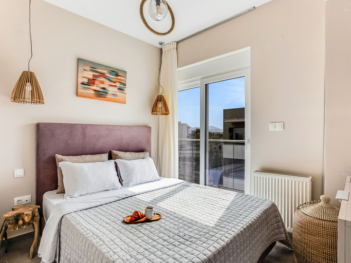 Bedroom 3, Sanders Old Port - Pleasant 1-bdr. Apt. w/ Balcony, Central Macedonia