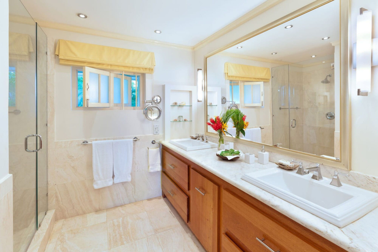 Bathroom 4, Enchanting Beachfront Retreat - Leamington Cottage 1 Bedroom Villa by Blue Sky Luxury