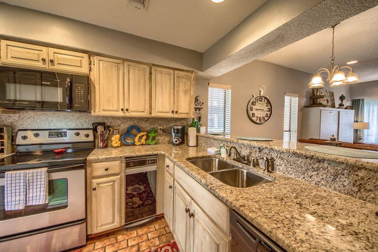 Private kitchen 3, Fun on the Comal CW C104 2 Bedroom Condo by RedAwning, Comal