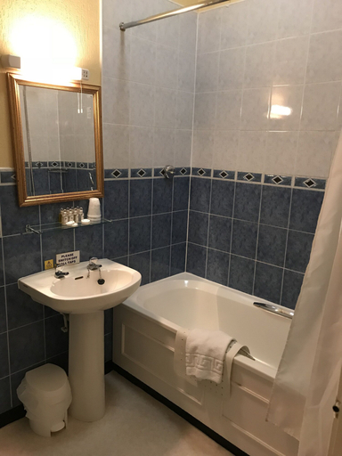 Bathroom 4, The Hand Hotel Llangollen by Compass Hospitality, Denbighshire