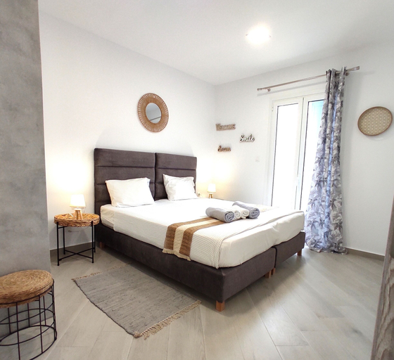 Bedroom 5, Modern Mykonos 2 Bd Aqua w shared Pool, South Aegean