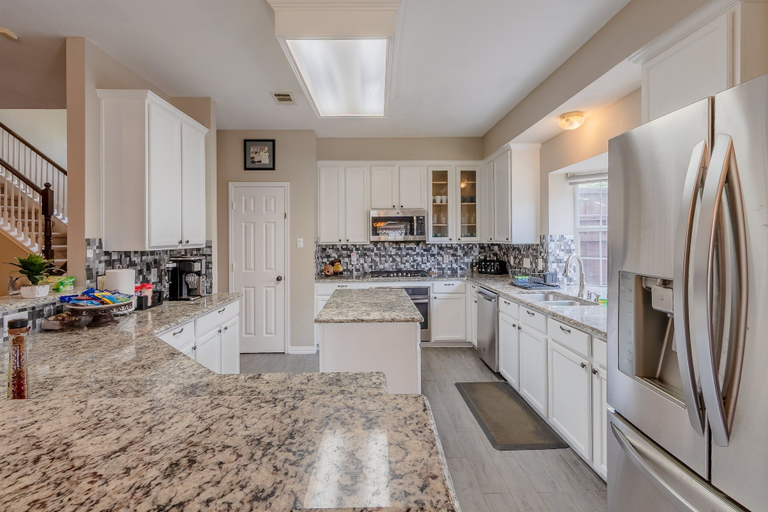 Private kitchen 5, Family Friendly Spacious Home with Backyard Pool by Redawning, Collin