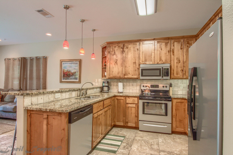 Private kitchen 4, Riverview Terrace Rg 203 3 Bedroom Condo by RedAwning, Comal
