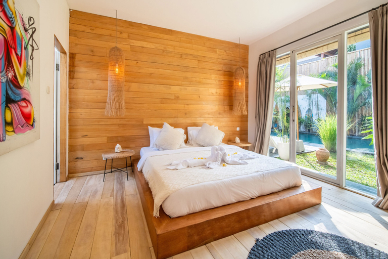Bedroom 2, Splendid Villa Shakti Canggu Boho Chic 3bd & Pool, Badung