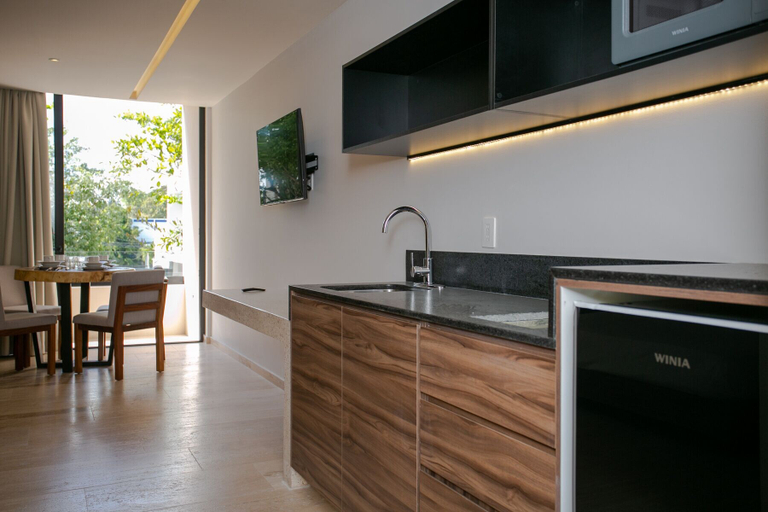 Private kitchen 5, Kaab by the Beach. Condo with roofpool, Cozumel