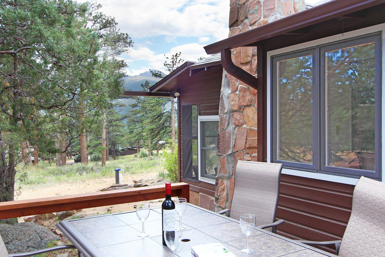 Terrace/patio 2, Blue Jay -- Ev #3274 2 Bedroom Cabin by RedAwning, Larimer