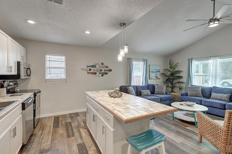 Private kitchen 2, Mermaid's Landing 2 Bedroom Cottage by RedAwning, Aransas