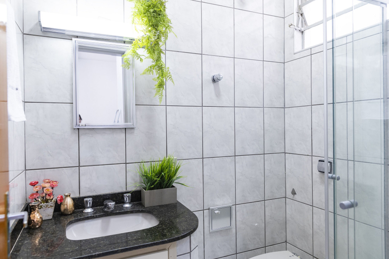 Bathroom 2, Apartamento aconchegante. Vista incrível, Águas de Lindóia