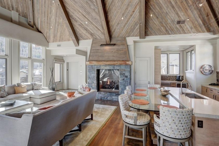 Living area 2, Luxury Mountain-Side Penthouse with Stunning Views! by RedAwning, Eagle